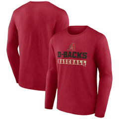 Arizona Diamondbacks Let's Go Long Sleeve T-Shirt - Red T-shirts
