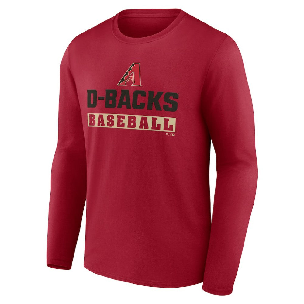 Arizona Diamondbacks Let's Go Long Sleeve T-Shirt - Red T-shirts