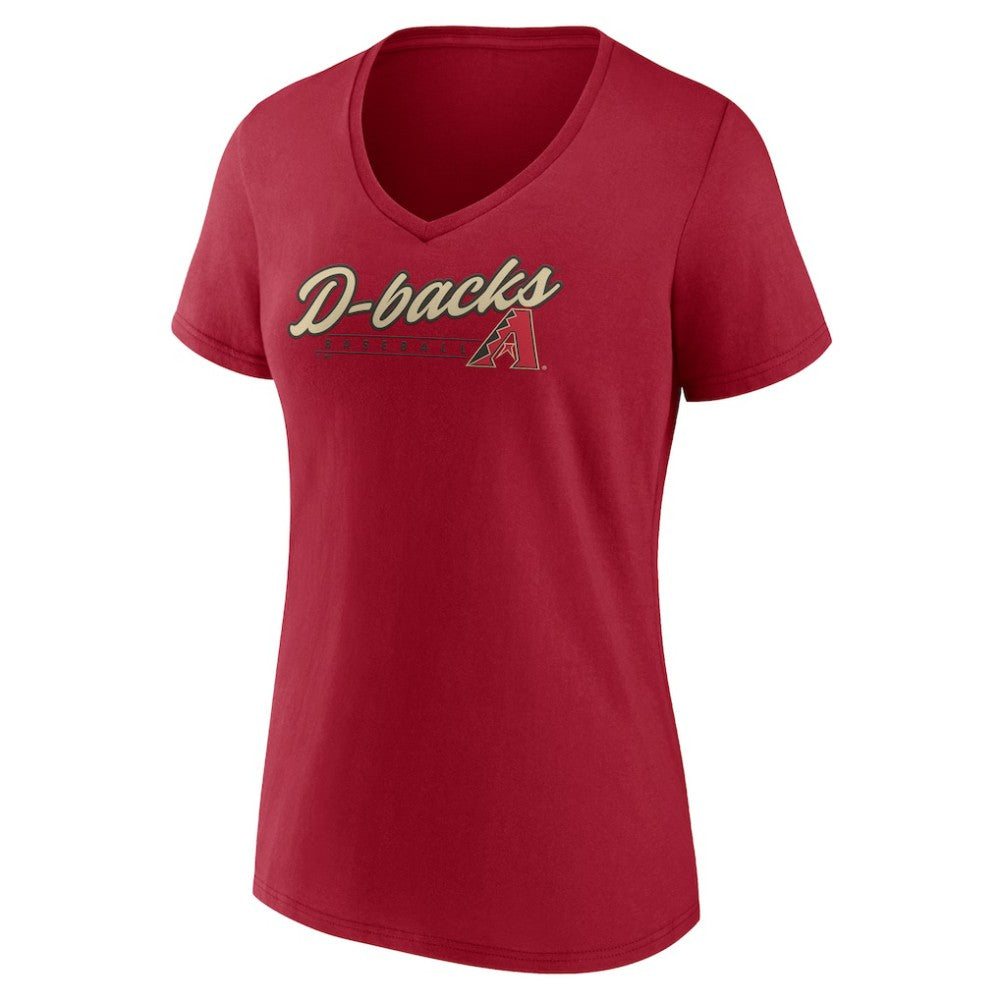 Arizona Diamondbacks Women's One And Only V-Neck T-Shirt - Red T-shirts