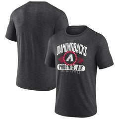 Arizona Diamondbacks Badge of Honor Tri-Blend T-Shirt - Charcoal T-shirts