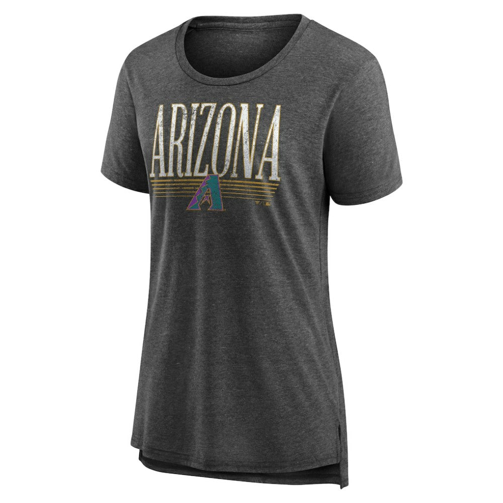 Arizona Diamondbacks Women's Toppler Tri-Blend T-Shirt - Gray T-shirts