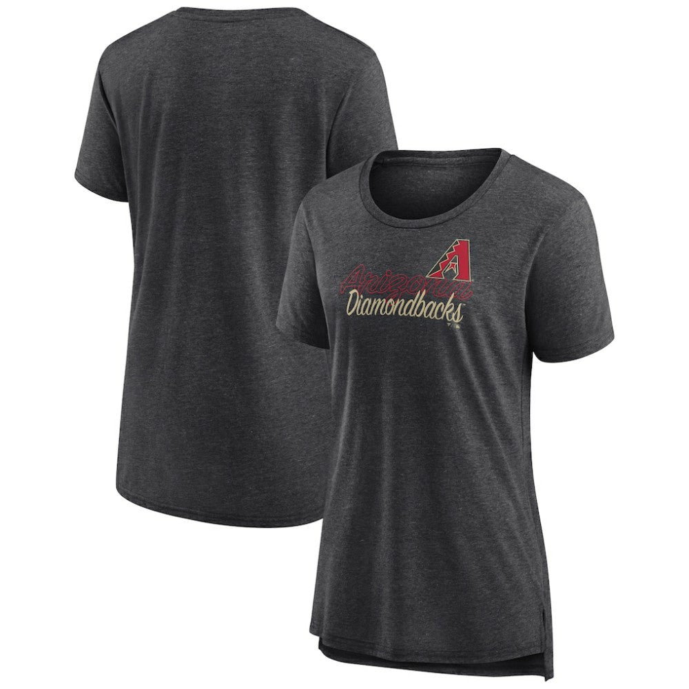 Arizona Diamondbacks Women's Practice Time Tri-Blend T-Shirt - Gray T-shirts