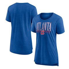 Atlanta Braves Women's Toppler Tri-Blend T-Shirt - Royal T-shirts