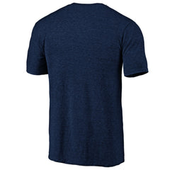 Chicago Cubs Weathered Official Logo Tri-Blend T-Shirt - Navy T-shirts