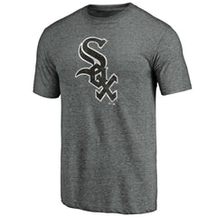 Chicago White Sox Weathered Official Logo Tri-Blend T-Shirt - Heather Gray T-shirts