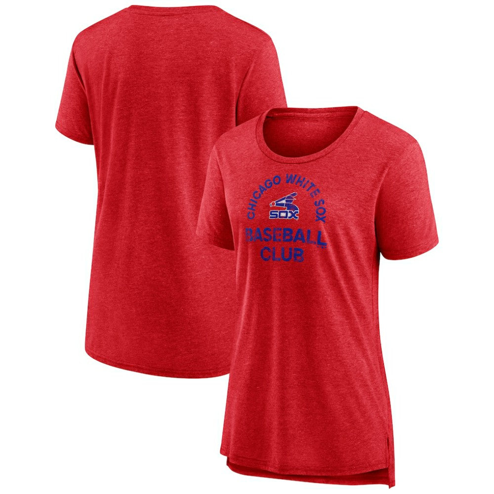 Chicago White Sox Women's Selected First Tri-Blend T-Shirt - Red T-shirts