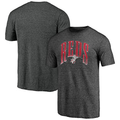 Cincinnati Reds Line Corps Tri-Blend T-Shirt - Charcoal T-shirts
