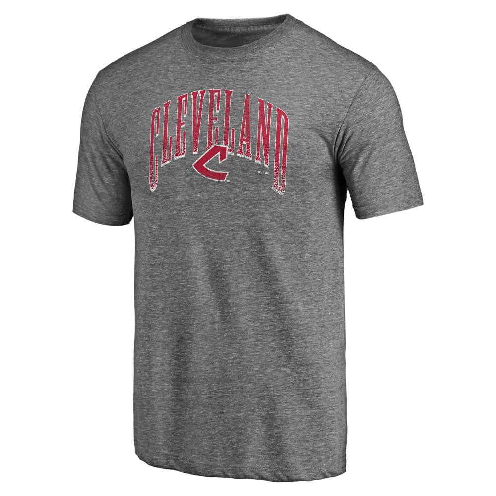 Cleveland Guardians Line Corps Tri-Blend T-Shirt - Heather Gray T-shirts