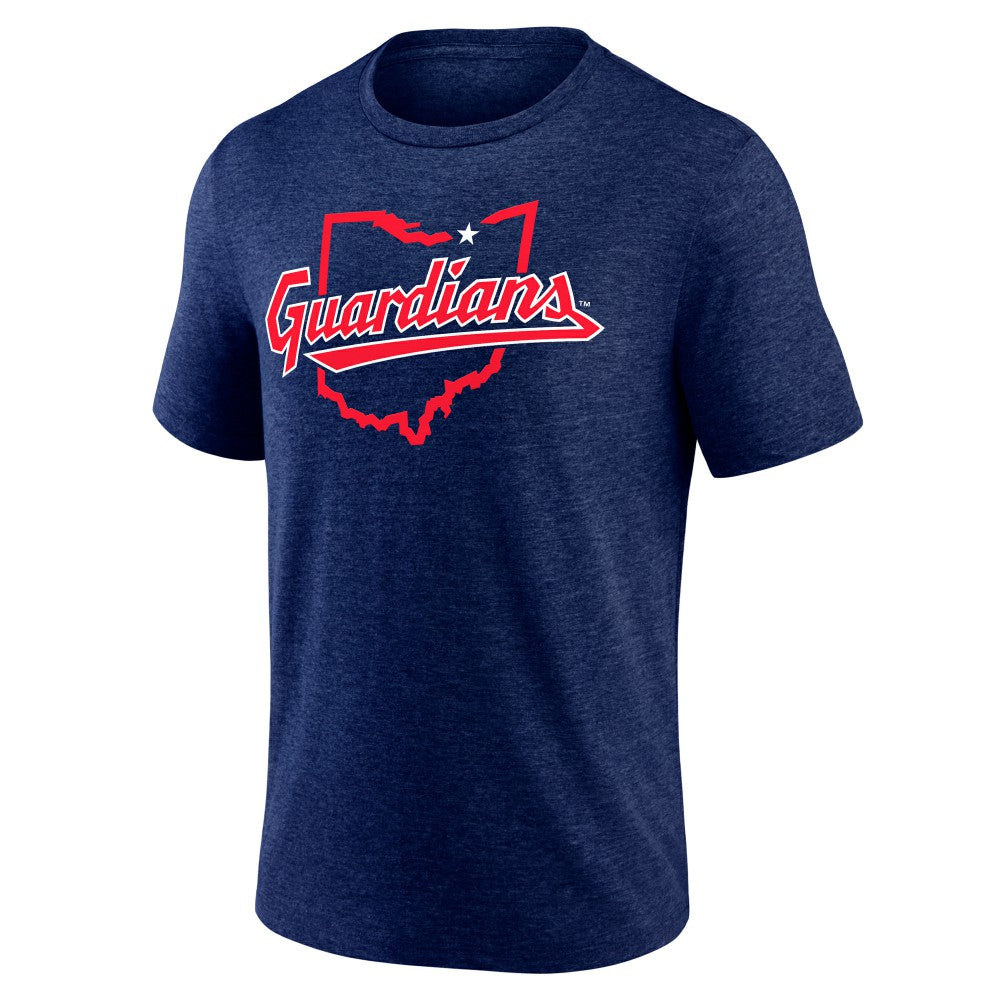 Cleveland Guardians State Guard Tri-Blend T-Shirt - Navy T-shirts