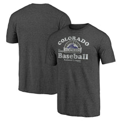 Colorado Rockies Our Game Tri-Blend T-Shirt - Charcoal T-shirts