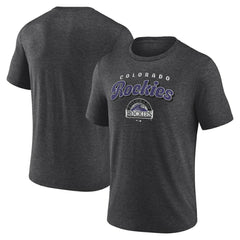 Colorado Rockies Wonderment Tri-Blend T-Shirt - Charcoal T-shirts