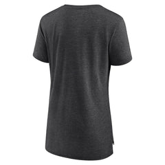 Colorado Rockies Women's Weathered Official Logo Tri-Blend T-Shirt - Gray T-shirts