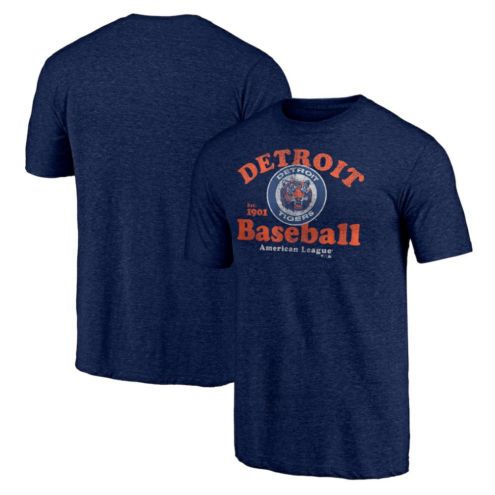Detroit Tigers Our Game Tri-Blend T-Shirt - Navy T-shirts