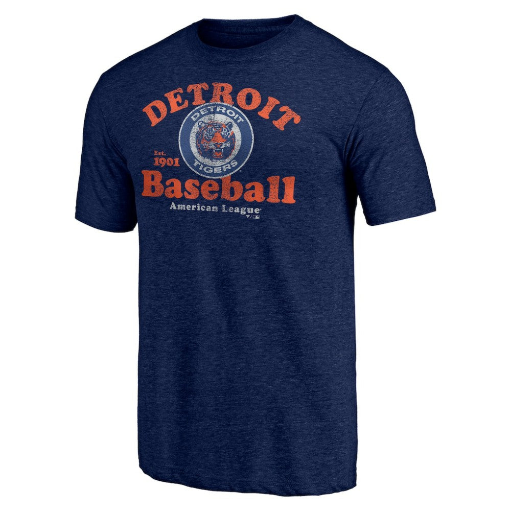 Detroit Tigers Our Game Tri-Blend T-Shirt - Navy T-shirts