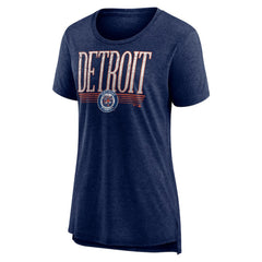 Detroit Tigers Women's Toppler Tri-Blend T-Shirt - Navy T-shirts