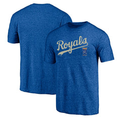 Kansas City Royals Cooperstown Series Sweep Tri-Blend T-Shirt - Royal T-shirts