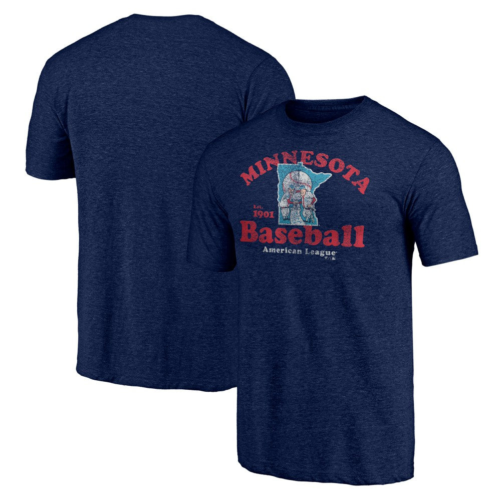 Minnesota Twins Our Game Tri-Blend T-Shirt - Navy T-shirts