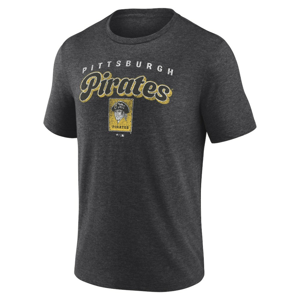 Pittsburgh Pirates Wonderment Tri-Blend T-Shirt - Charcoal T-shirts