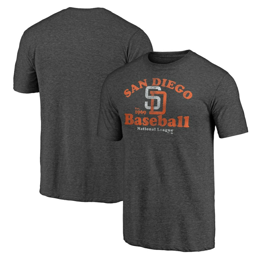 San Diego Padres Our Game Tri-Blend T-Shirt - Charcoal T-shirts