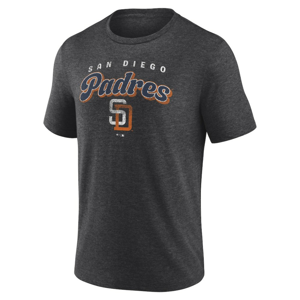 San Diego Padres Wonderment Tri-Blend T-Shirt - Charcoal T-shirts