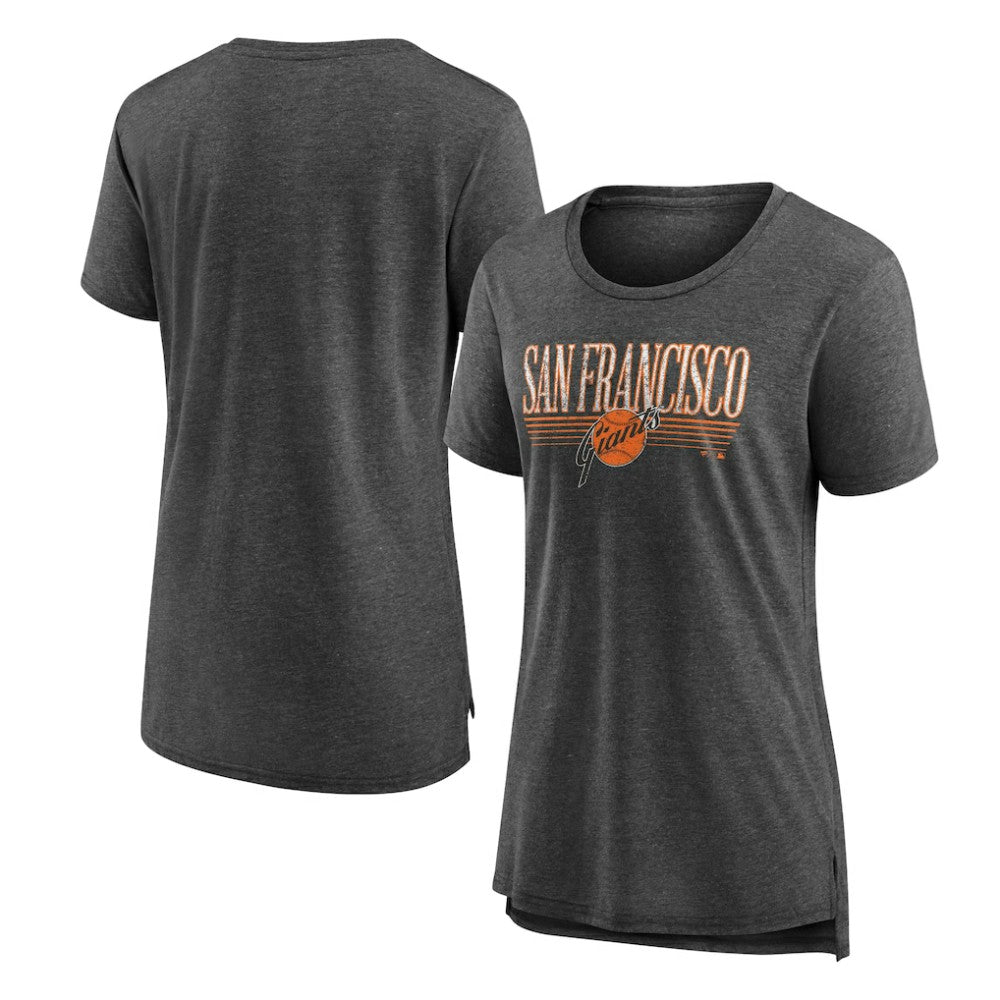 San Francisco Giants Women's Toppler Tri-Blend T-Shirt - Gray T-shirts
