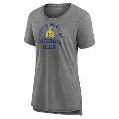 Seattle Mariners Women's Selected First Tri-Blend T-Shirt - Gray T-shirts