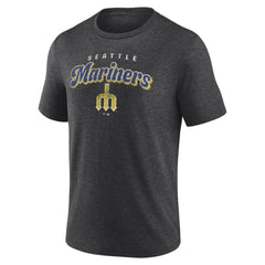 Seattle Mariners Wonderment Tri-Blend T-Shirt - Charcoal T-shirts