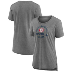 St. Louis Cardinals Women's Selected First Tri-Blend T-Shirt - Gray T-shirts