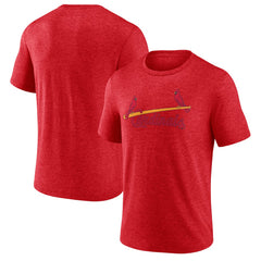 St. Louis Cardinals Cooperstown Series Sweep Tri-Blend T-Shirt - Red T-shirts