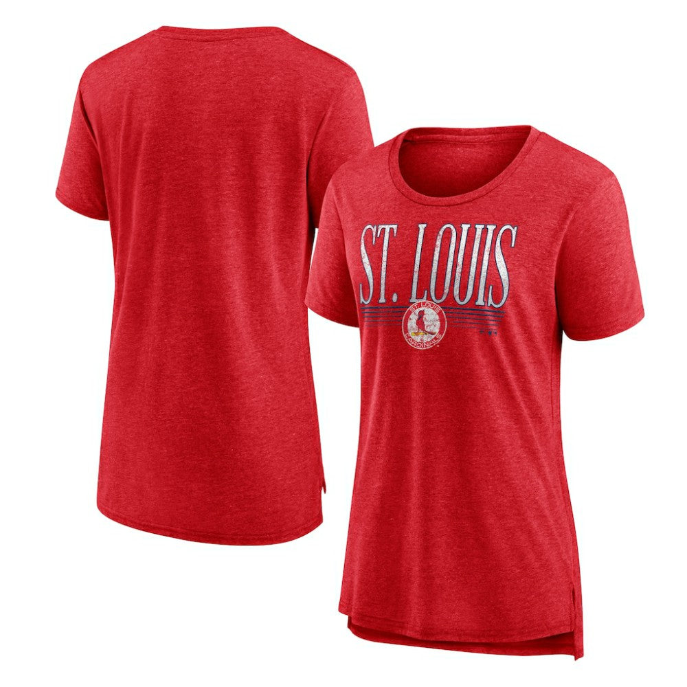 St. Louis Cardinals Women's Toppler Tri-Blend T-Shirt - Red T-shirts