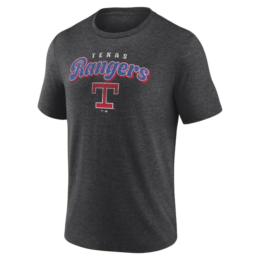 Texas Rangers Wonderment Tri-Blend T-Shirt - Charcoal T-shirts