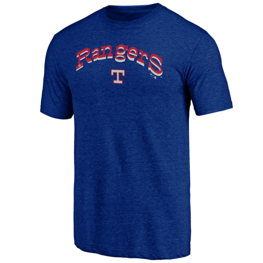 Texas Rangers Cooperstown Series Sweep Tri-Blend T-Shirt - Royal T-shirts
