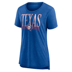 Texas Rangers Women's Toppler Tri-Blend T-Shirt - Royal T-shirts
