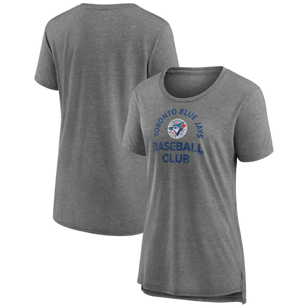 Toronto Blue Jays Women's Selected First Tri-Blend T-Shirt - Gray T-shirts