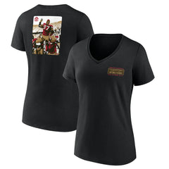 Bryant Young San Francisco 49ers Women's Hall of Fame V-Neck T-Shirt Black