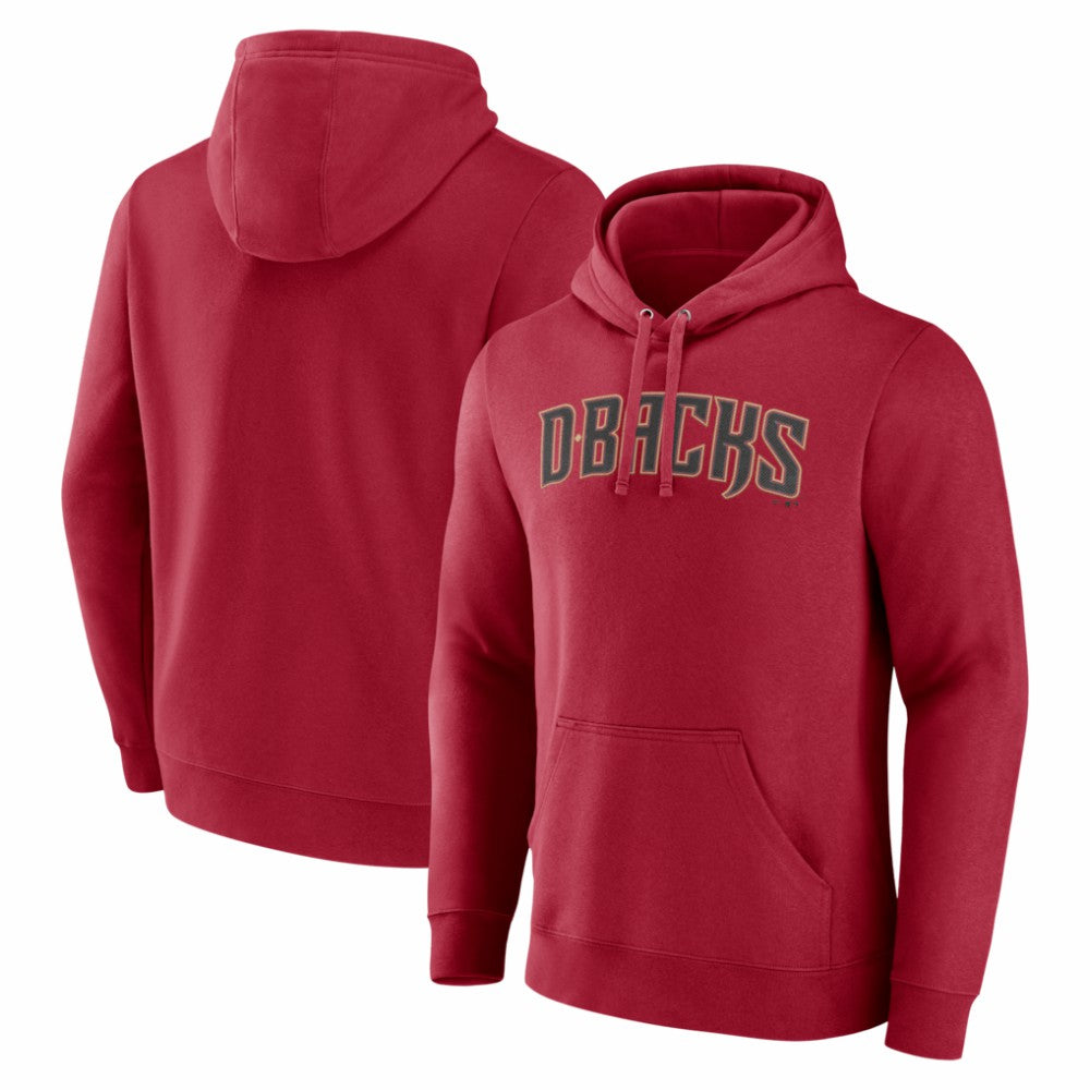 Arizona Diamondbacks Official Wordmark Pullover Hoodie - Red Hoodies
