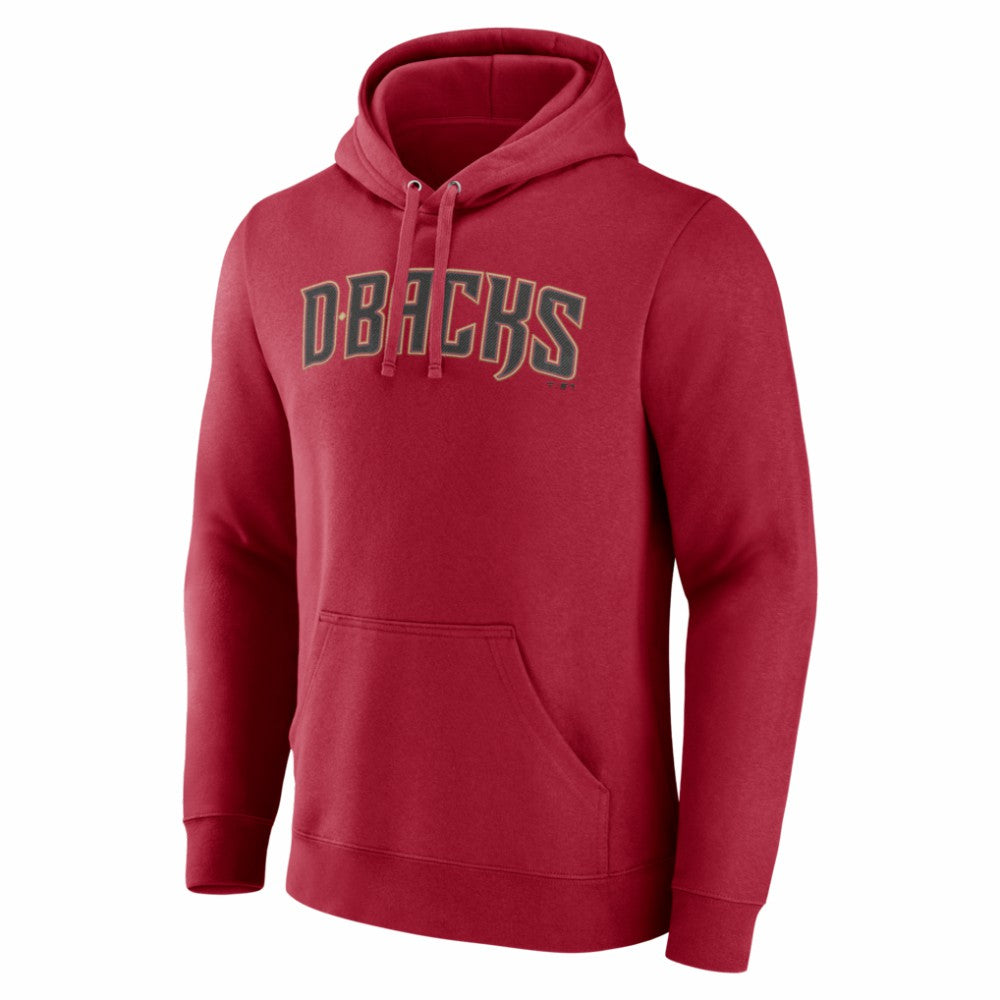 Arizona Diamondbacks Official Wordmark Pullover Hoodie - Red Hoodies