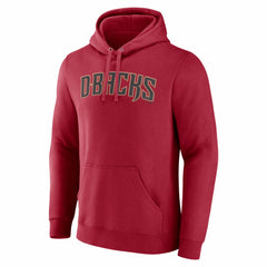 Arizona Diamondbacks Official Wordmark Pullover Hoodie - Red Hoodies