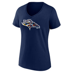 Denver Broncos Women's Mexico Bronco V-Neck T-Shirt Navy