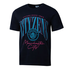 Manchester City Sport Design Sweden Hometown Hero Graphic T-Shirt Navy