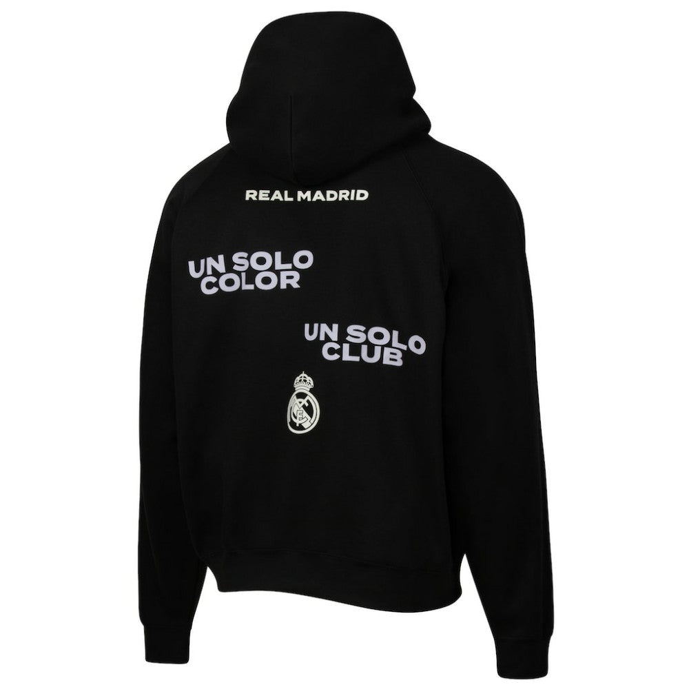 Real Madrid Sport Design Sweden Overtime Oversized Raglan Hoodie Black sale