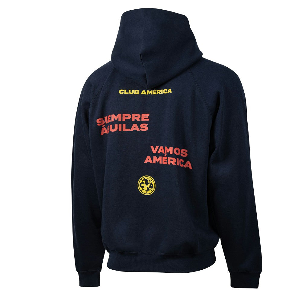 Club America Sport Design Sweden Overtime Oversized Raglan Hoodie Navy shop