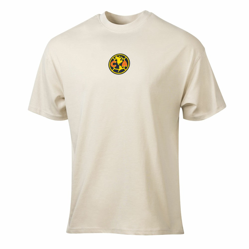 Club America Sport Design Sweden Youth Game Day Graphic T-Shirt Tan