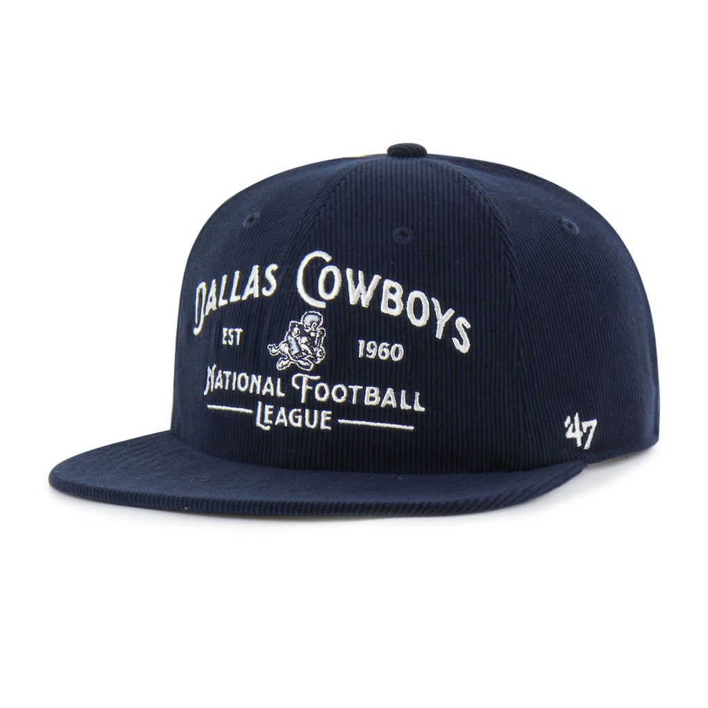 Dallas Cowboys '47 Whitlock Captain Corduroy Adjustable Hat Navy