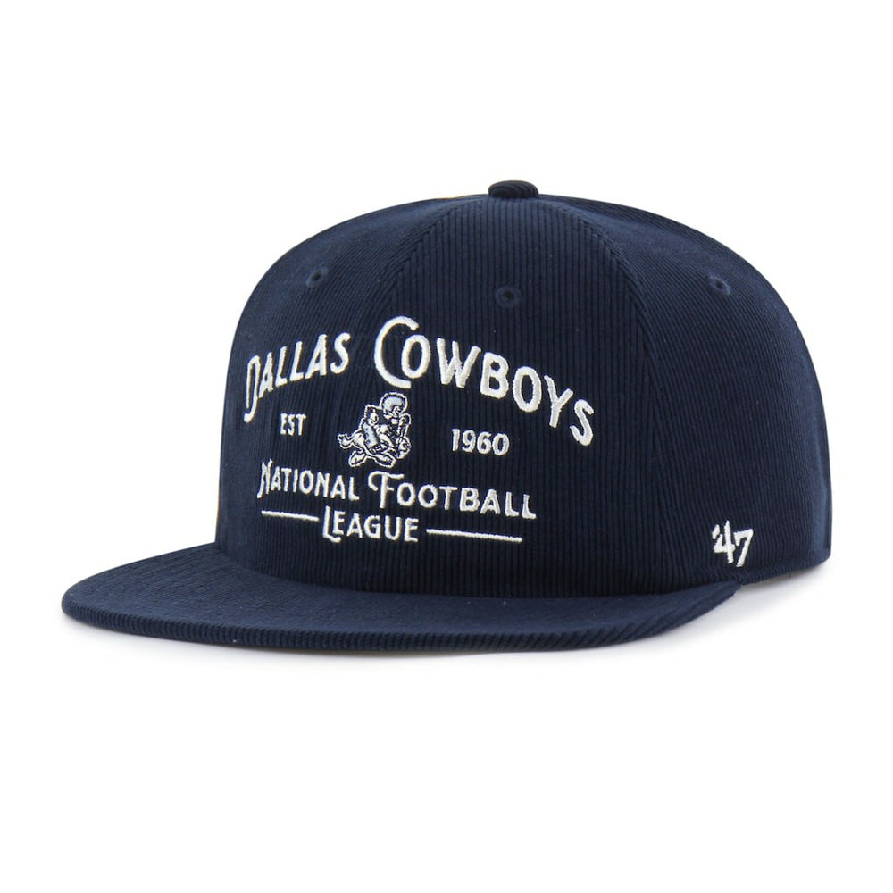 Dallas Cowboys '47 Whitlock Captain Corduroy Adjustable Hat Navy