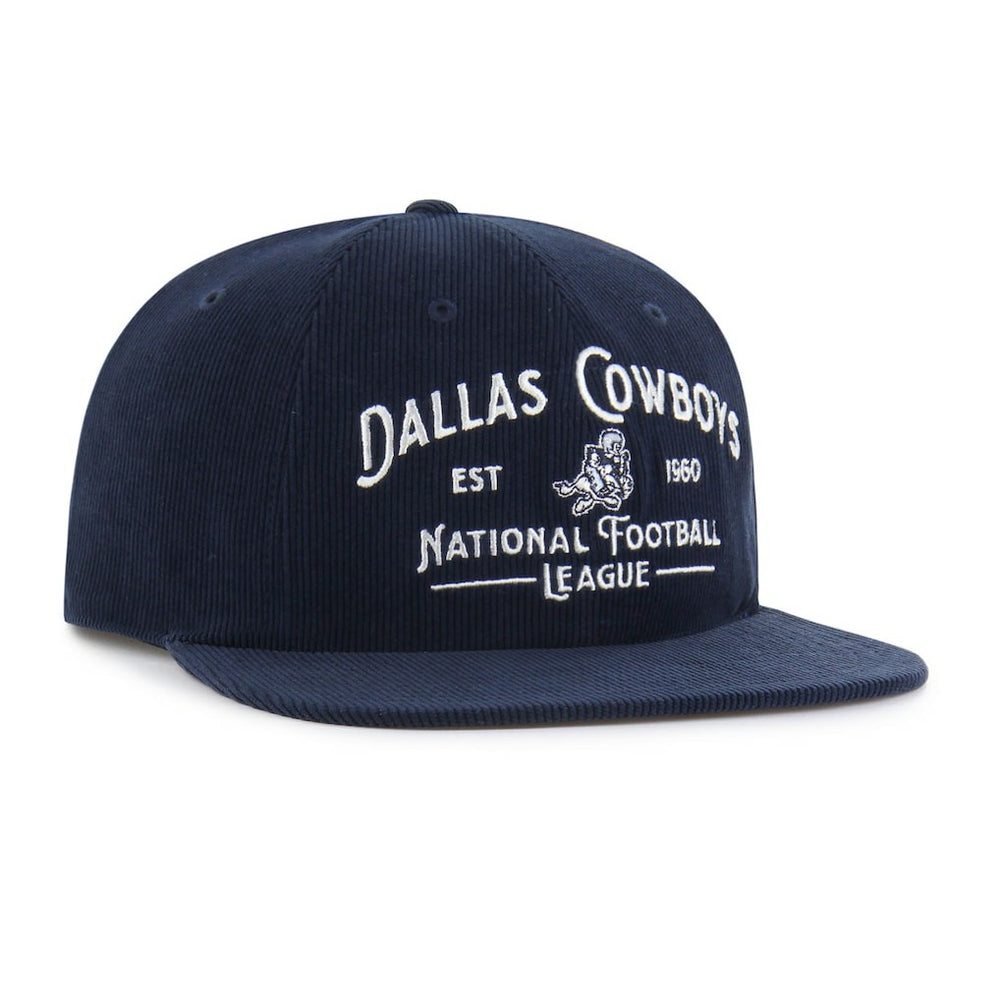 Dallas Cowboys '47 Whitlock Captain Corduroy Adjustable Hat Navy