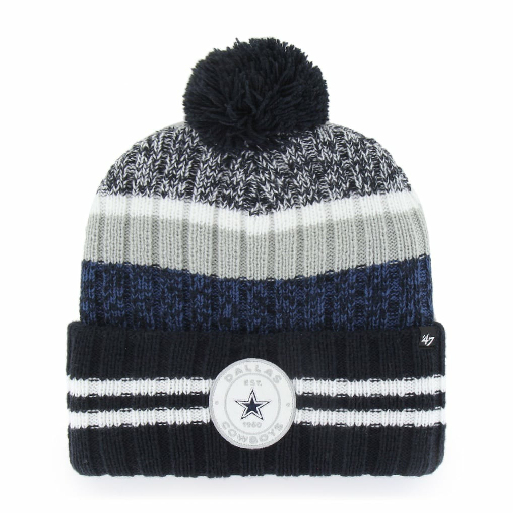 Dallas Cowboys '47 Quiver Cuffed Pom Knit Hat Navy