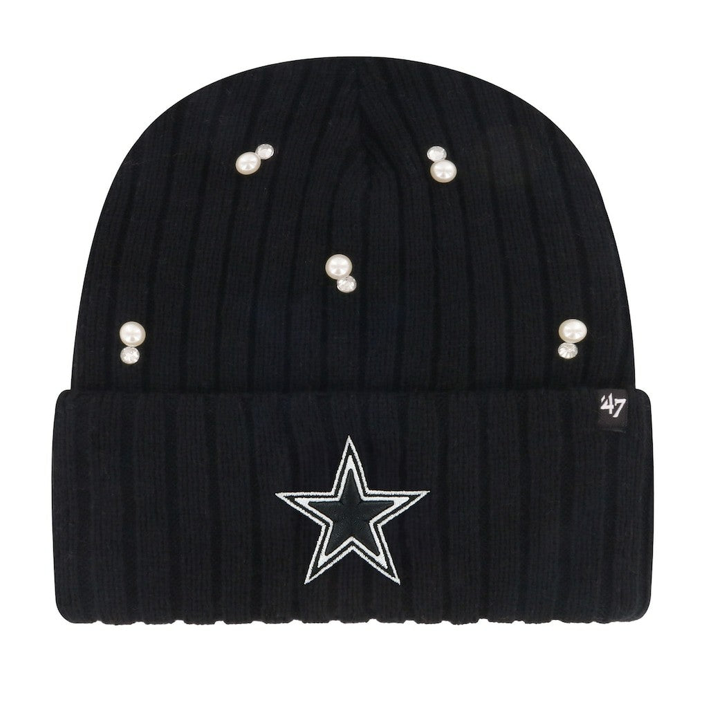 Dallas Cowboys '47 Women's Claudette Cuffed Knit Hat Black