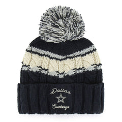 Dallas Cowboys '47 Women's Emma Cuffed Knit Hat with Pom Navy
