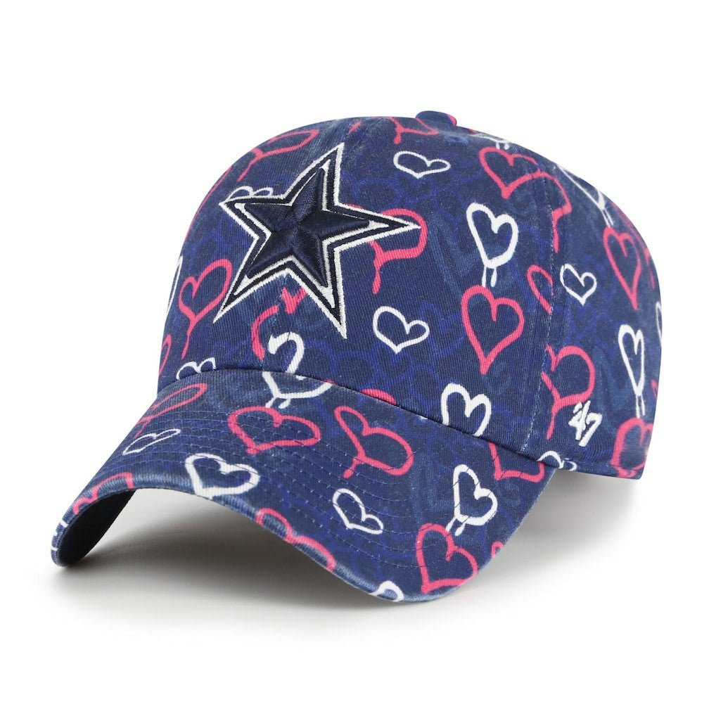 Dallas Cowboys '47 Girls Youth Mural Clean Up Adjustable Hat Navy